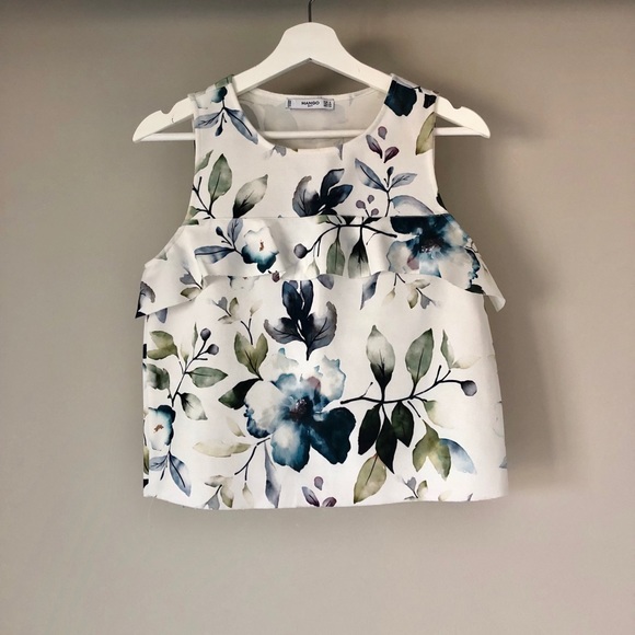Mango flower print top - Picture 1 of 2